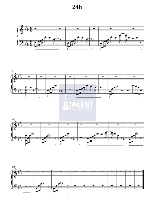 Tải FREE 24h sheet nhạc Piano PDF
