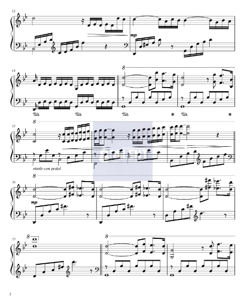 Tải FREE Carta a mi madre sheet nhạc Piano PDF