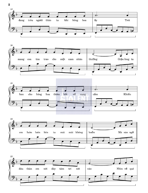 Tải FREE Đế Vương sheet nhạc Piano PDF