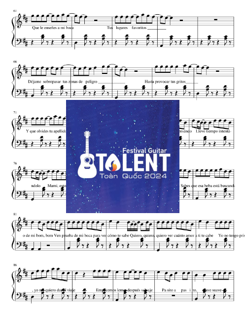 Tải FREE Despacito sheet nhạc Piano PDF