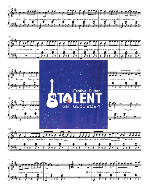 Tải FREE Despacito sheet nhạc Piano PDF