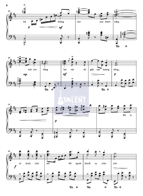 Tải FREE Đường Xưa sheet nhạc Piano PDF