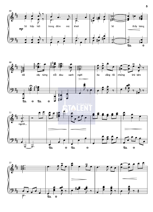 Tải FREE Đường Xưa sheet nhạc Piano PDF
