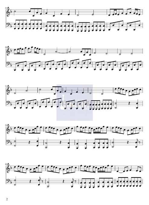Tải FREE Fairy Tail Main Theme sheet nhạc Piano PDF