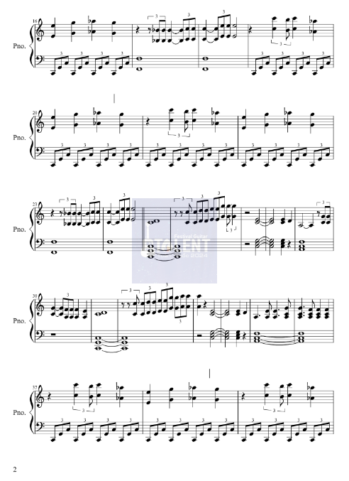 Tải FREE Fiction sheet nhạc Piano PDF