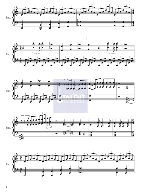 Tải FREE Fiction sheet nhạc Piano PDF