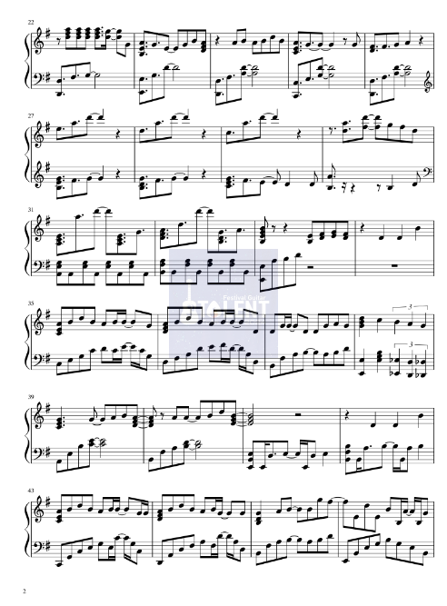Tải FREE Gurenge sheet nhạc Piano PDF