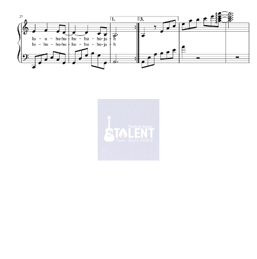 Tải FREE Hallelujah sheet nhạc Piano PDF