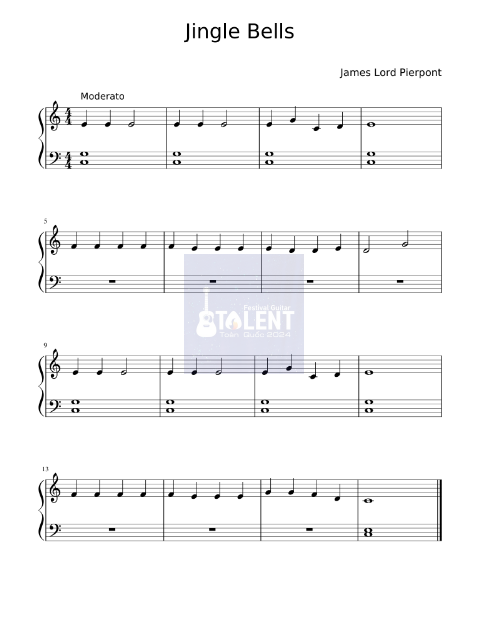 Tải FREE Jingle Bells sheet nhạc Piano PDF