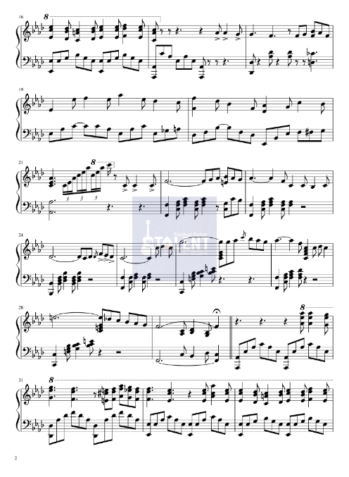 Tải FREE Le Lac de Côme sheet nhạc Piano PDF