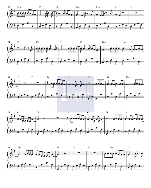 Tải FREE Let Her Go sheet nhạc Piano PDF