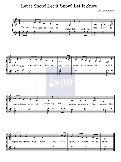 Tải FREE Let it Snow! Let it Snow! Let it Snow! sheet nhạc Piano PDF