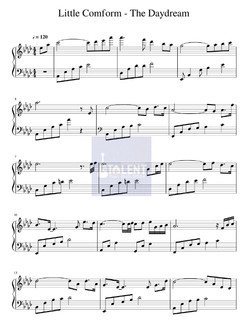 Tải FREE Little Comform sheet nhạc Piano PDF