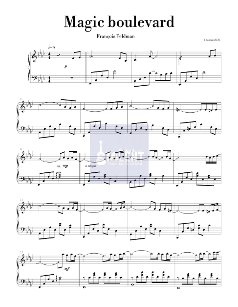Tải FREE Magic Boulevard sheet nhạc Piano PDF
