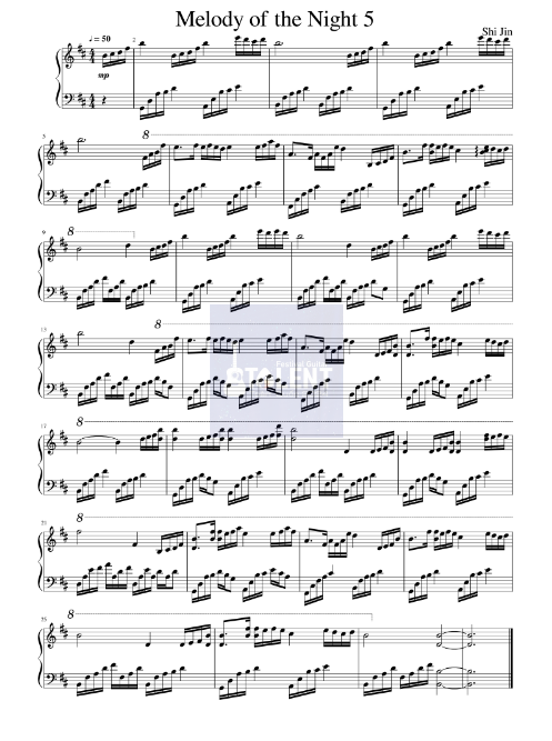 Tải FREE Melody Of The Night 5 sheet nhạc Piano PDF