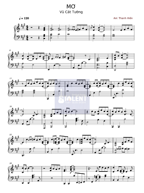 Tải FREE Mơ sheet nhạc Piano PDF