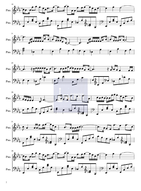 Tải FREE Phía Sau Một Cô Gái sheet nhạc Piano PDF