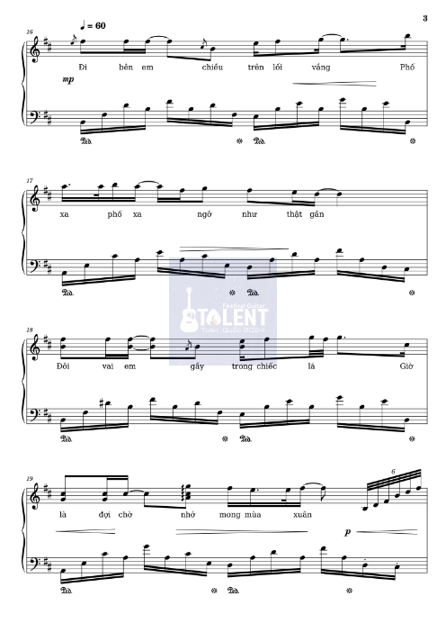 Tải FREE Phố Xa sheet nhạc Piano PDF 12 Tải FREE Phố Xa sheet nhạc Piano PDF