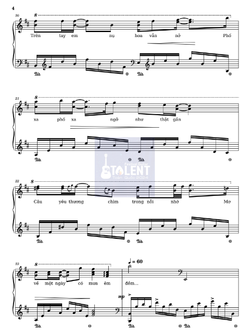 Tải FREE Phố Xa sheet nhạc Piano PDF 11 Tải FREE Phố Xa sheet nhạc Piano PDF