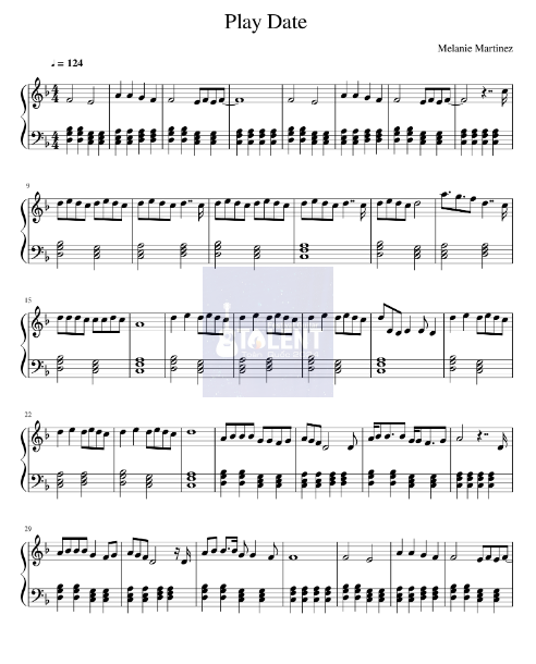 Tải FREE Play Date sheet nhạc Piano PDF