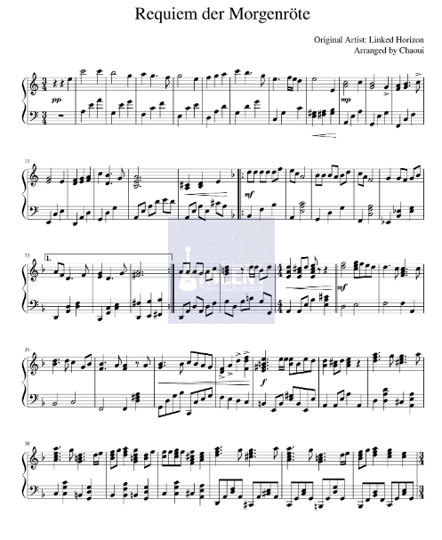 Tải FREE Requiem der Morgenröte sheet nhạc Piano PDF