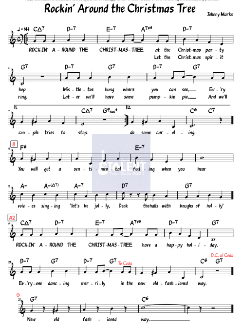 Tải FREE Rockin Around The Christmas Tree sheet nhạc Piano PDF