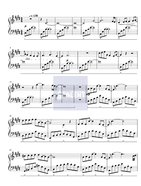 Tải FREE Sad Angel sheet nhạc Piano PDF