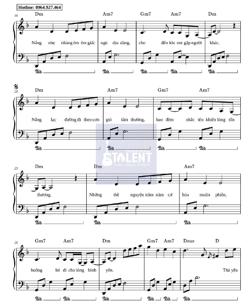 Tải FREE Sao Cũng Được sheet nhạc Piano PDF