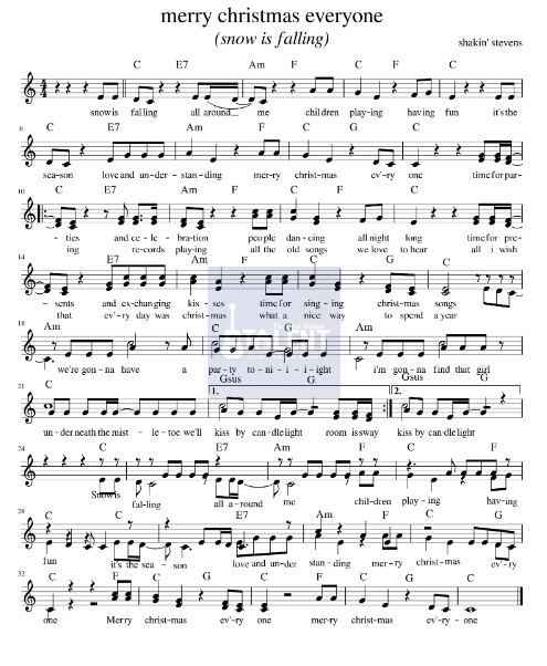 Tải FREE Snow Is Falling sheet nhạc Piano PDF