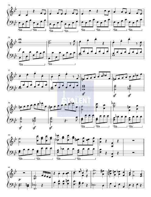 Tải FREE Symphony No.40 in Gm, K550 sheet nhạc Piano PDF