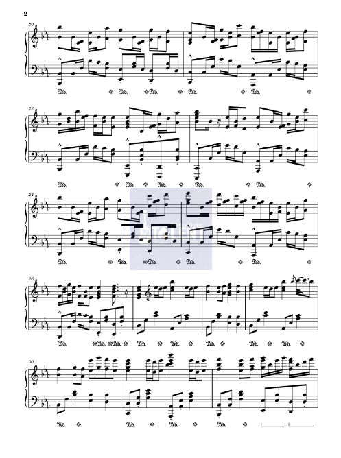 Tải FREE Tada Koe Hitotsu sheet nhạc Piano PDF