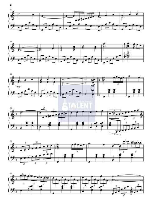 Tải FREE The East of Eden sheet nhạc Piano PDF