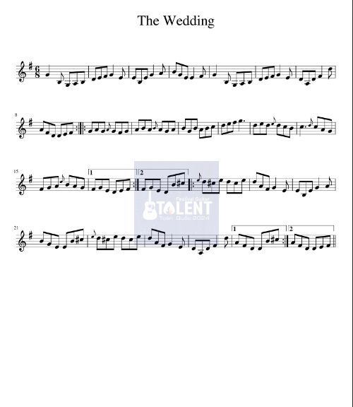 Tải FREE The Wedding sheet nhạc Piano PDF