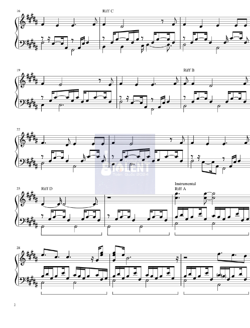 Tải FREE To All Of You sheet nhạc Piano PDF