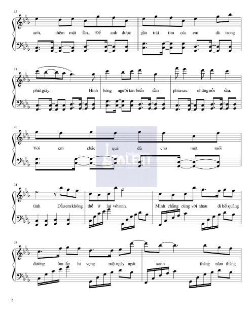 Tải FREE Túy Âm sheet nhạc Piano PDF