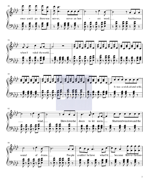 Tải FREE Viva La Vida sheet nhạc Piano PDF