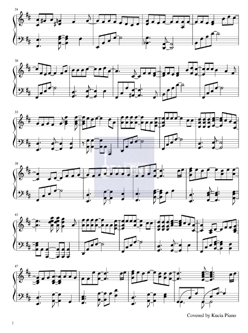 Tải FREE sheet nhạc Aloha - Cho Jung Seok PDF