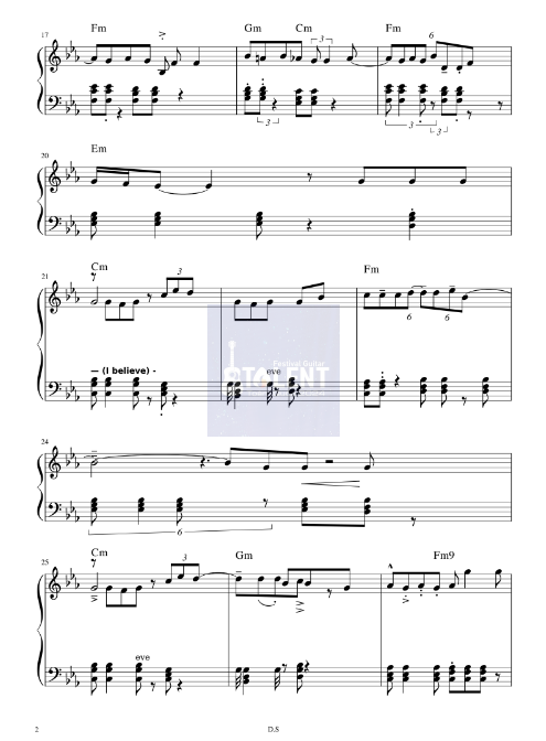 Tải FREE sheet nhạc Aloha - Cool PDF