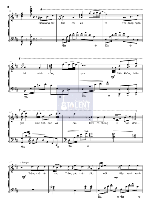 Tải FREE sheet nhạc Piano Biển Tình PDF 5 Tải FREE sheet nhạc Biển Tình - Lam Phương PDF