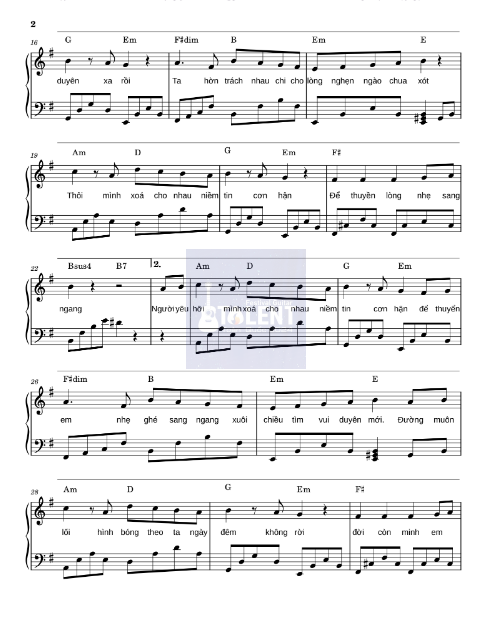 Tải FREE sheet nhạc Chỉ Còn Mình Anh - Nhạc Ngoại Lời Việt PDF