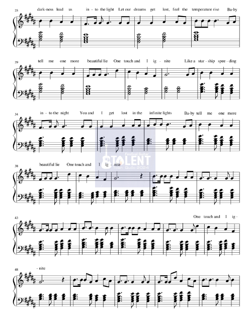 Tải FREE sheet nhạc Piano Ignite PDF 5 Tải FREE sheet nhạc Ignite - Alan Walker And K-391 PDF