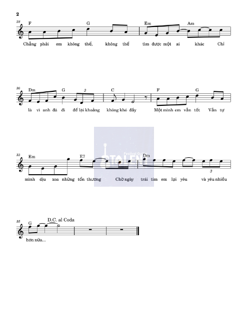 Tải FREE sheet nhạc PDF Chưa Quên Người Yêu Cũ - Hứa Kim Tuyền 5 Tải FREE sheet nhạc PDF Chưa Quên Người Yêu Cũ - Hứa Kim Tuyền