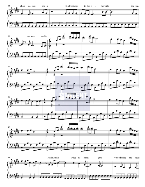 Tải FREE sheet nhạc The Spectre - Alan Walker PDF