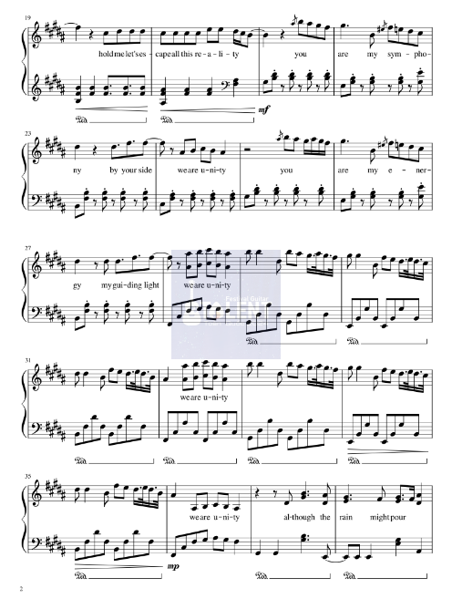 Tải FREE sheet nhạc Unity - Alan Walker PDF