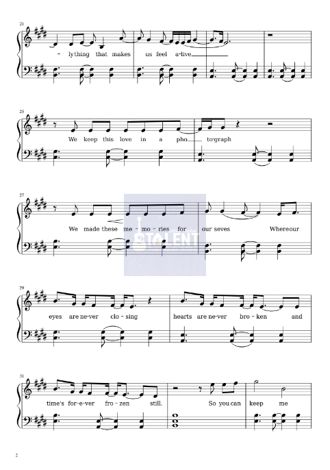 Tải FREE Photogragh sheet nhạc Piano PDF