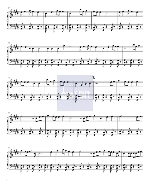 Tải FREE Shape Of You sheet nhạc Piano PDF
