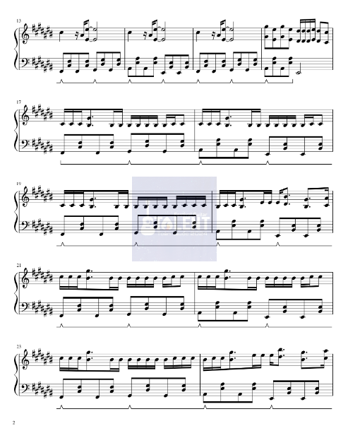 Tải FREE Stay sheet nhạc Piano PDF